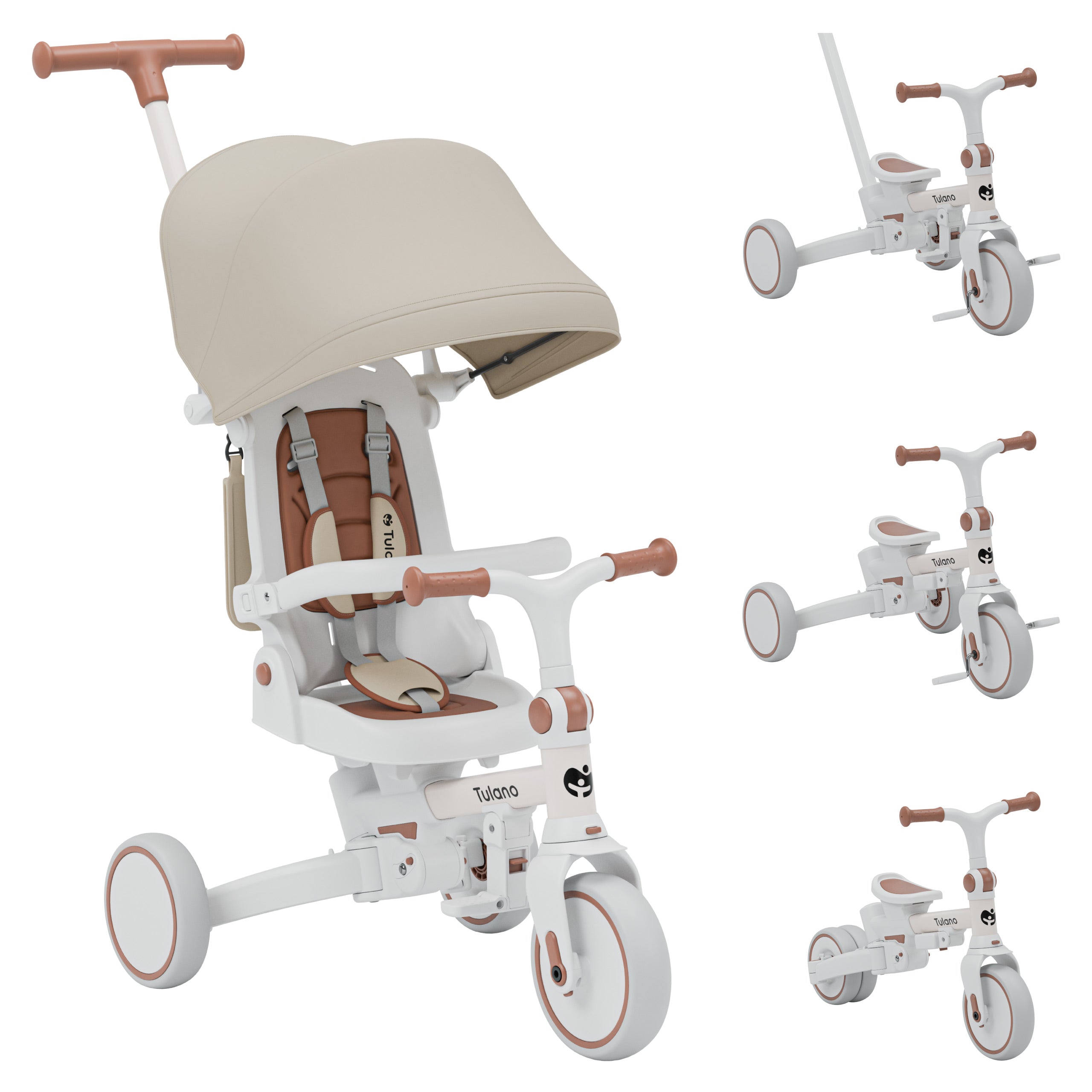 Triciclo Tulano 4 in 1 Noah 35 Beige