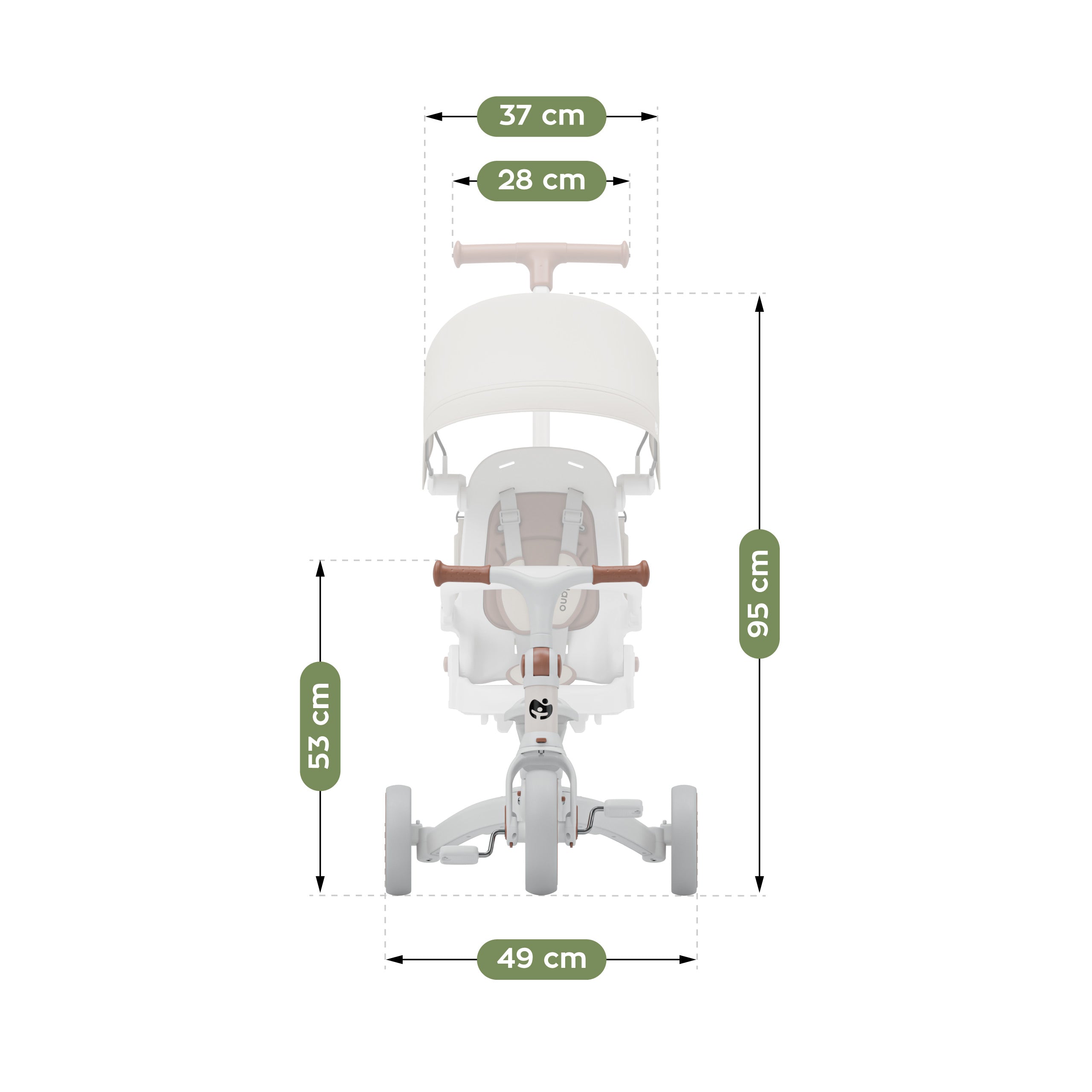 Triciclo Tulano 4 in 1 Noah 35 Beige