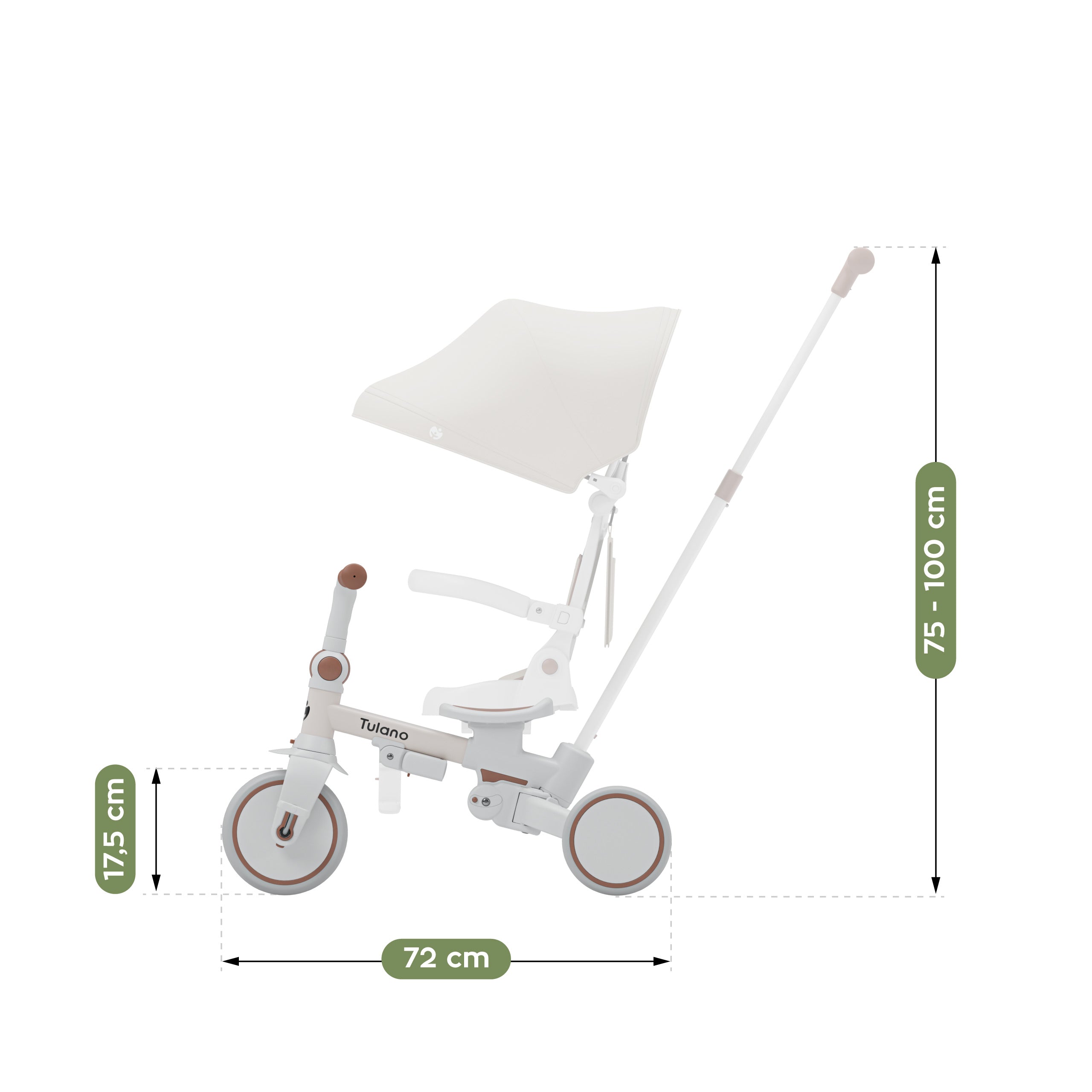 Triciclo Tulano 4 in 1 Noah 35 Beige