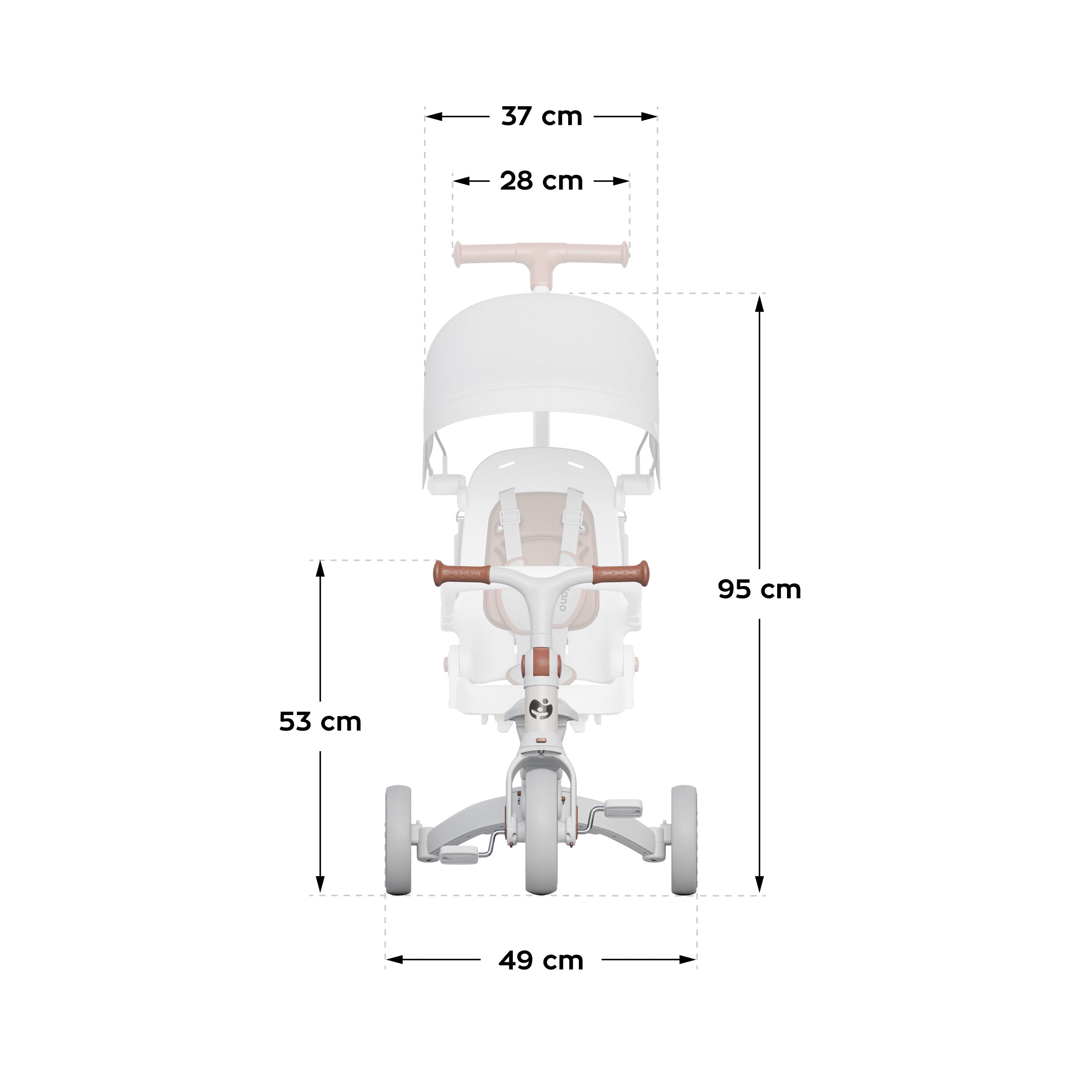 Triciclo Tulano 4 in 1 Noah 35 Grey
