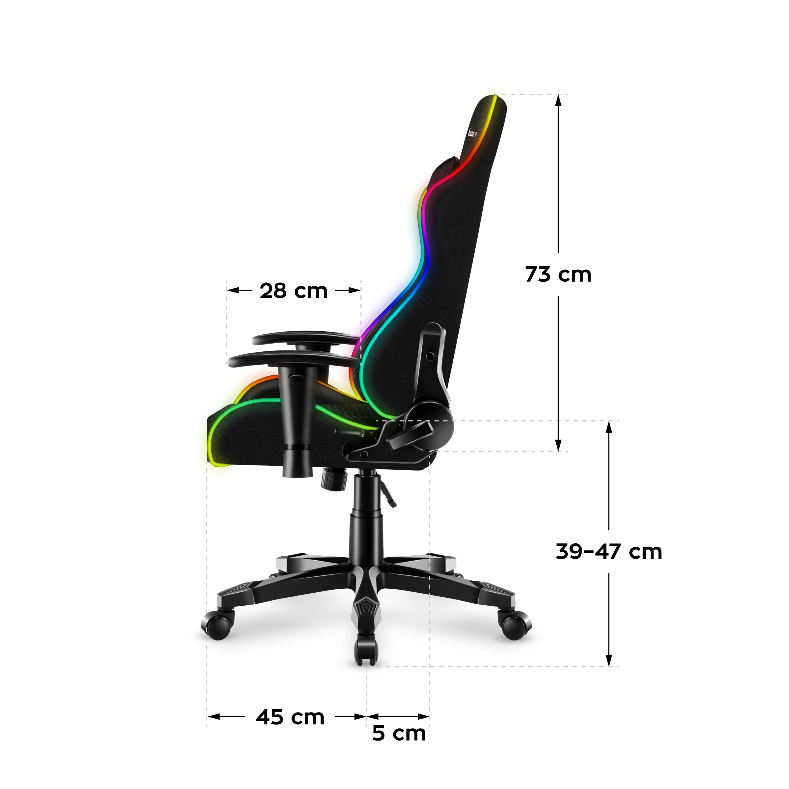Poltrona da gaming per bambini HUZARO RANGER 6.0 RGB Mesh