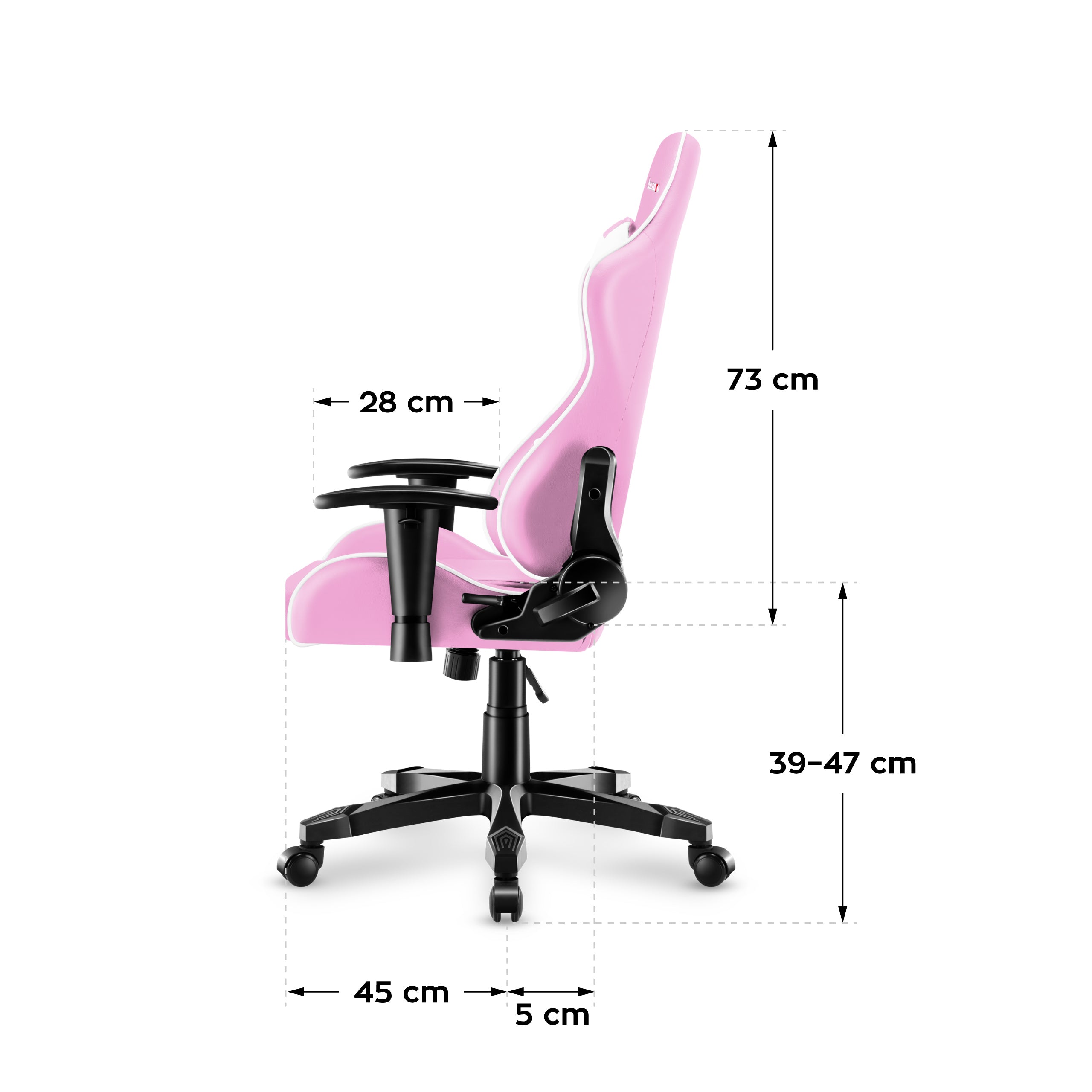 Poltrona da gaming per bambini HUZARO RANGER 6.0 Rosa