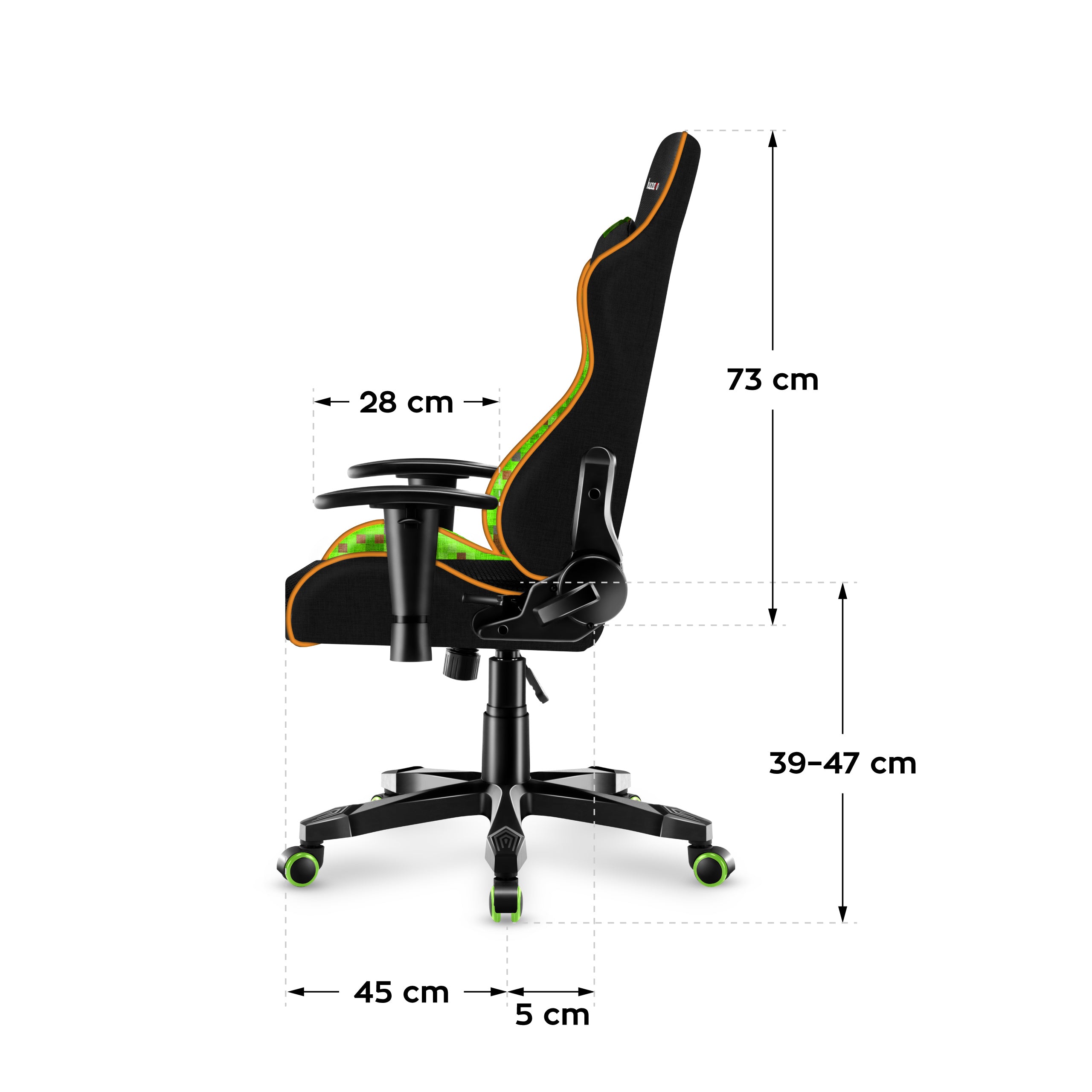 Poltrona da gaming per bambini HUZARO RANGER 6.0 Pixel Mesh