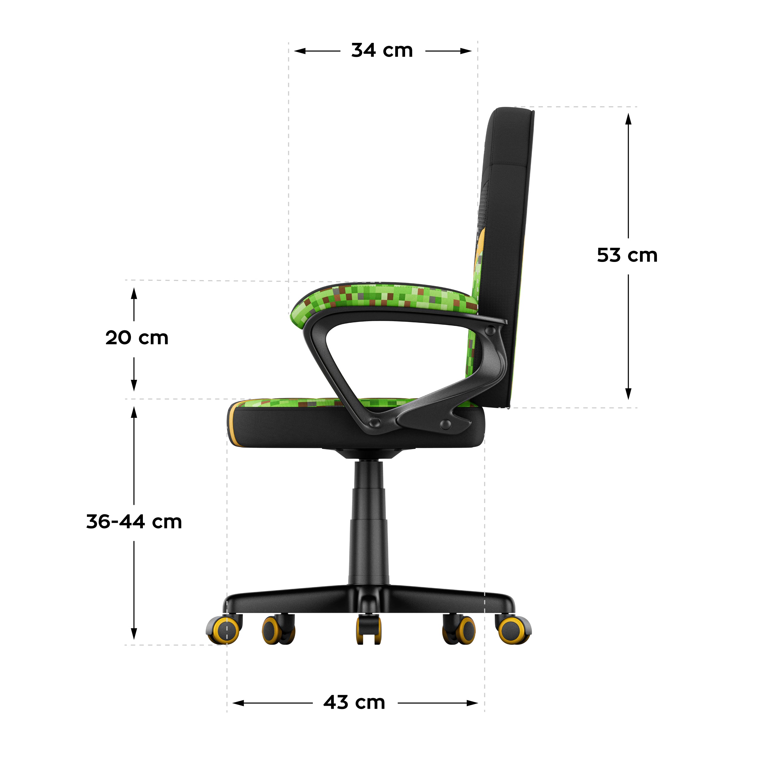 Poltrona da gaming per bambini HUZARO RANGER 1.0 Pixel Mesh