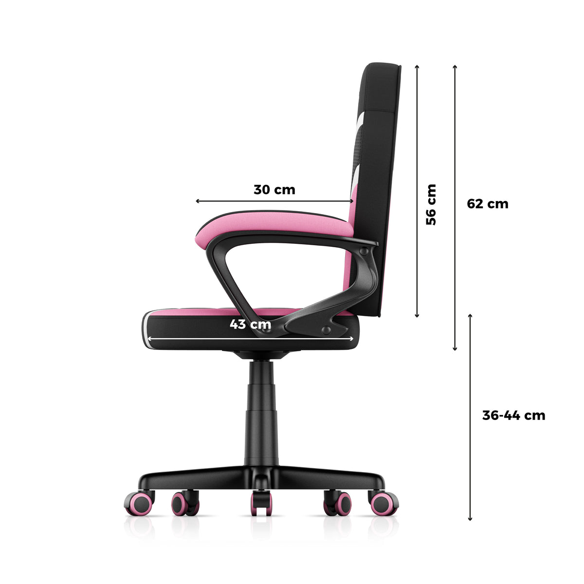 Poltrona da gaming per bambini HUZARO RANGER 1.0 Pink Mesh