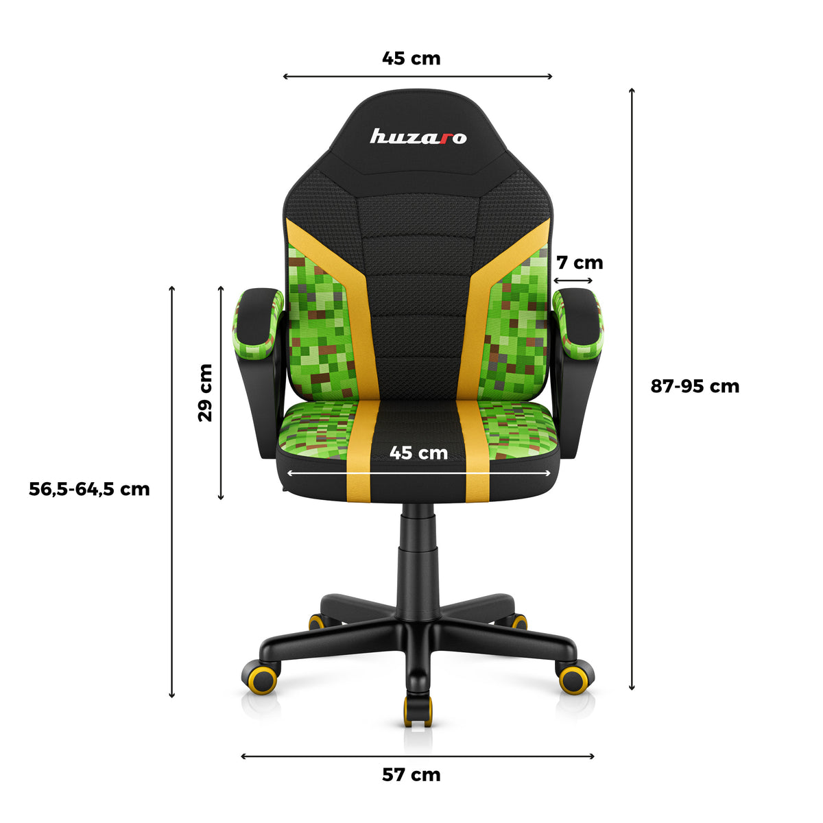 Poltrona da gaming per bambini HUZARO RANGER 1.0 Pixel Mesh