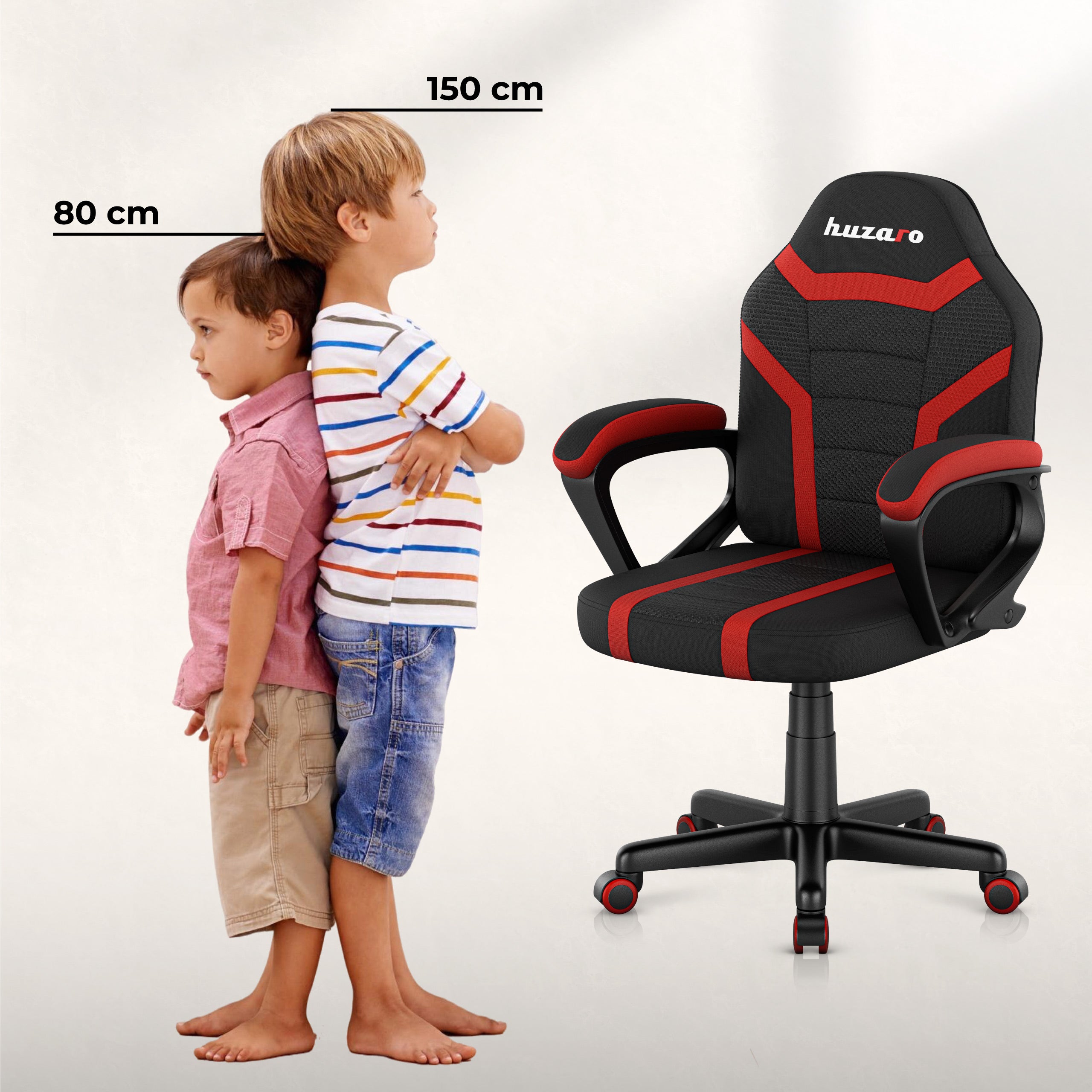 Poltrona da gaming per bambini HUZARO RANGER 1.0 Red Mesh