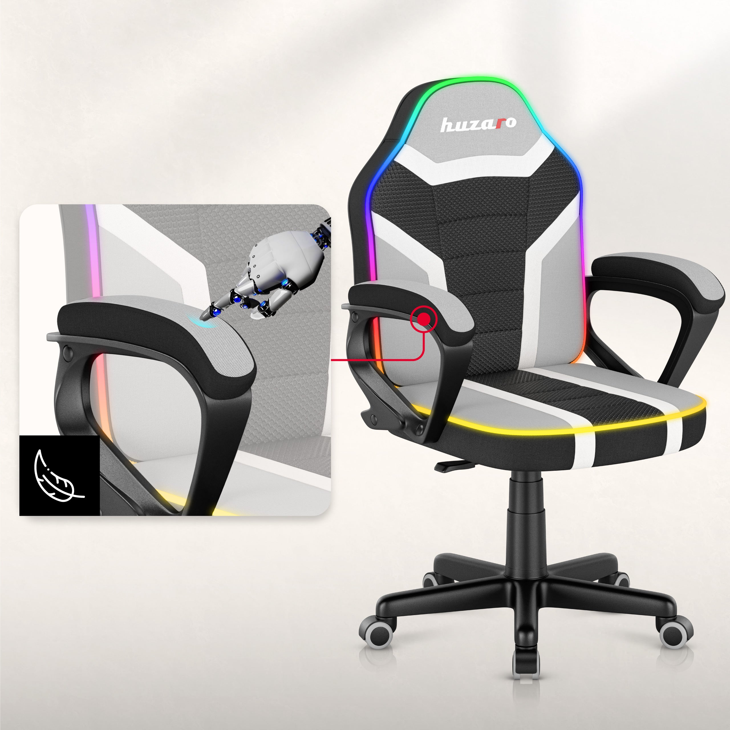 Poltrona da gaming per bambini Huzaro Ranger 1.0 RGB