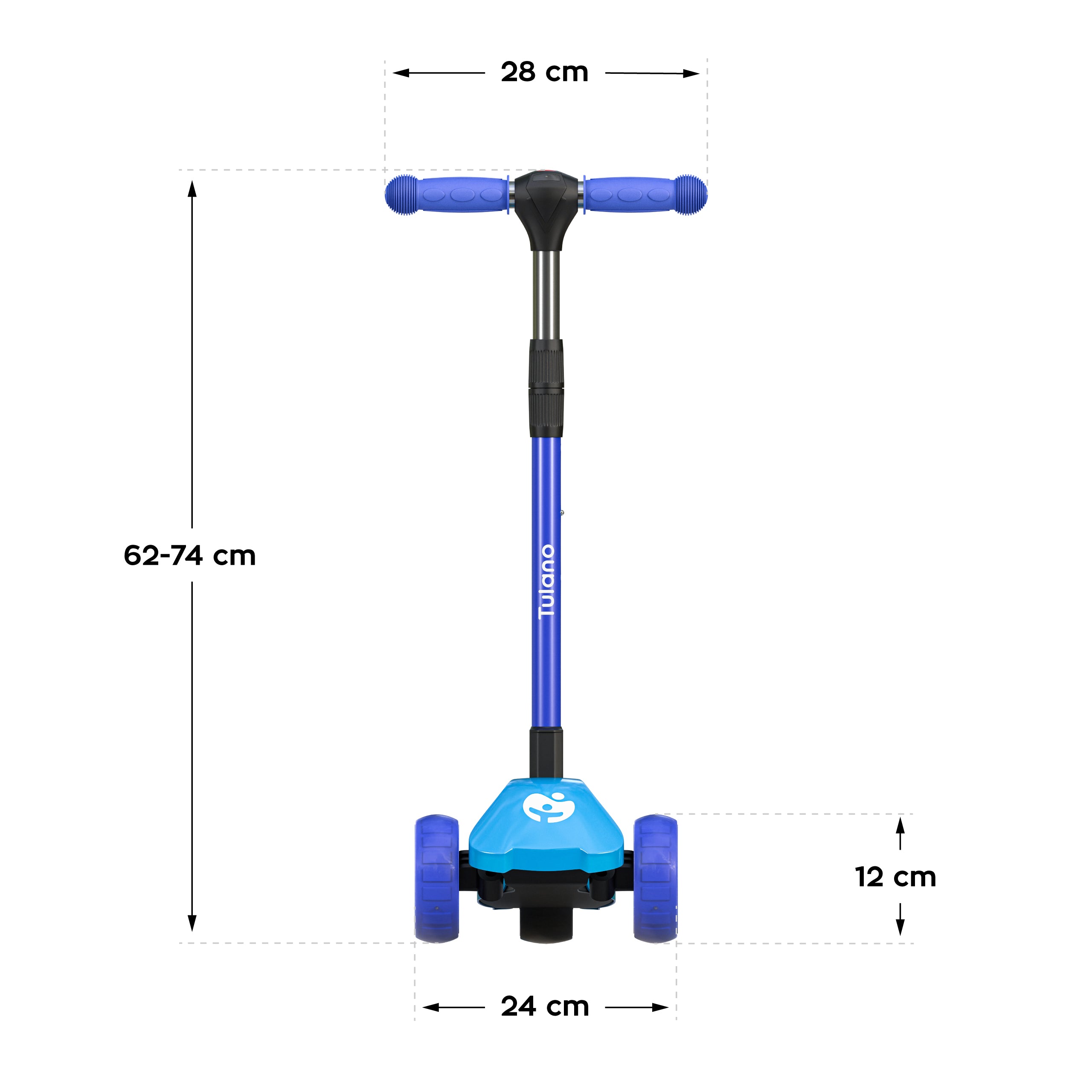 Monopattino a bilanciamento con luci LED Tulano Rookie 25 Turquise
