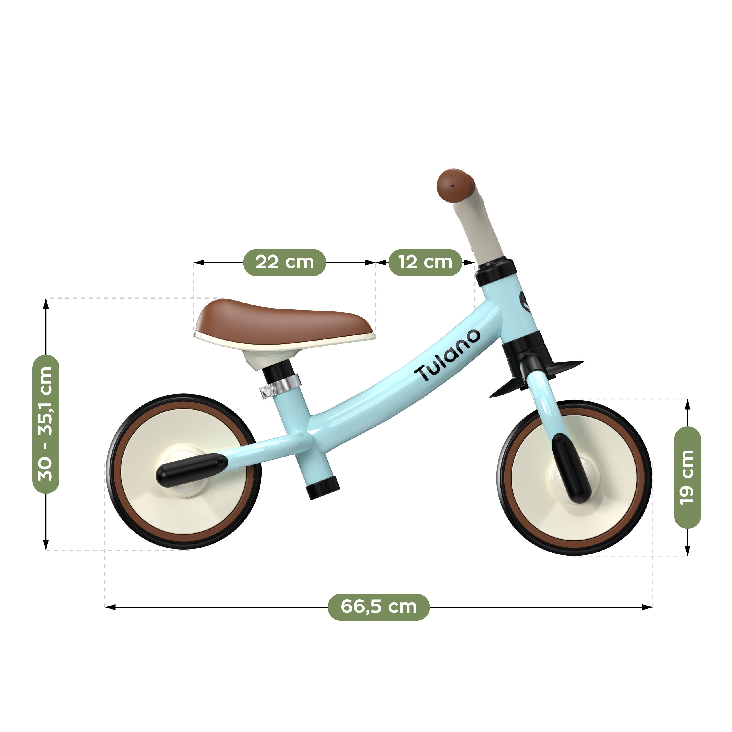 Bicicletta senza pedali Tulano Scout 15 Blue