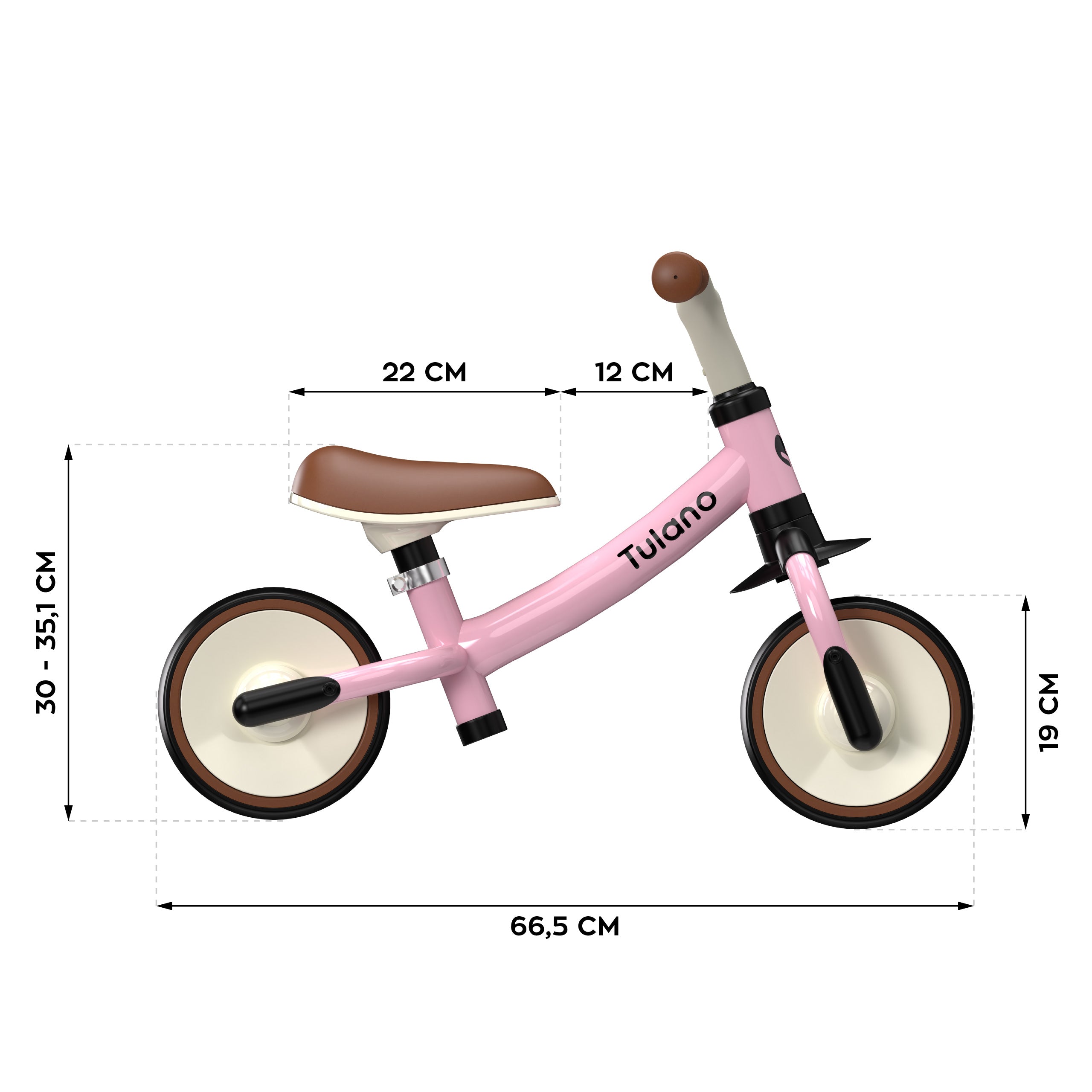 Bicicletta senza pedali Tulano Scout 15 Pink