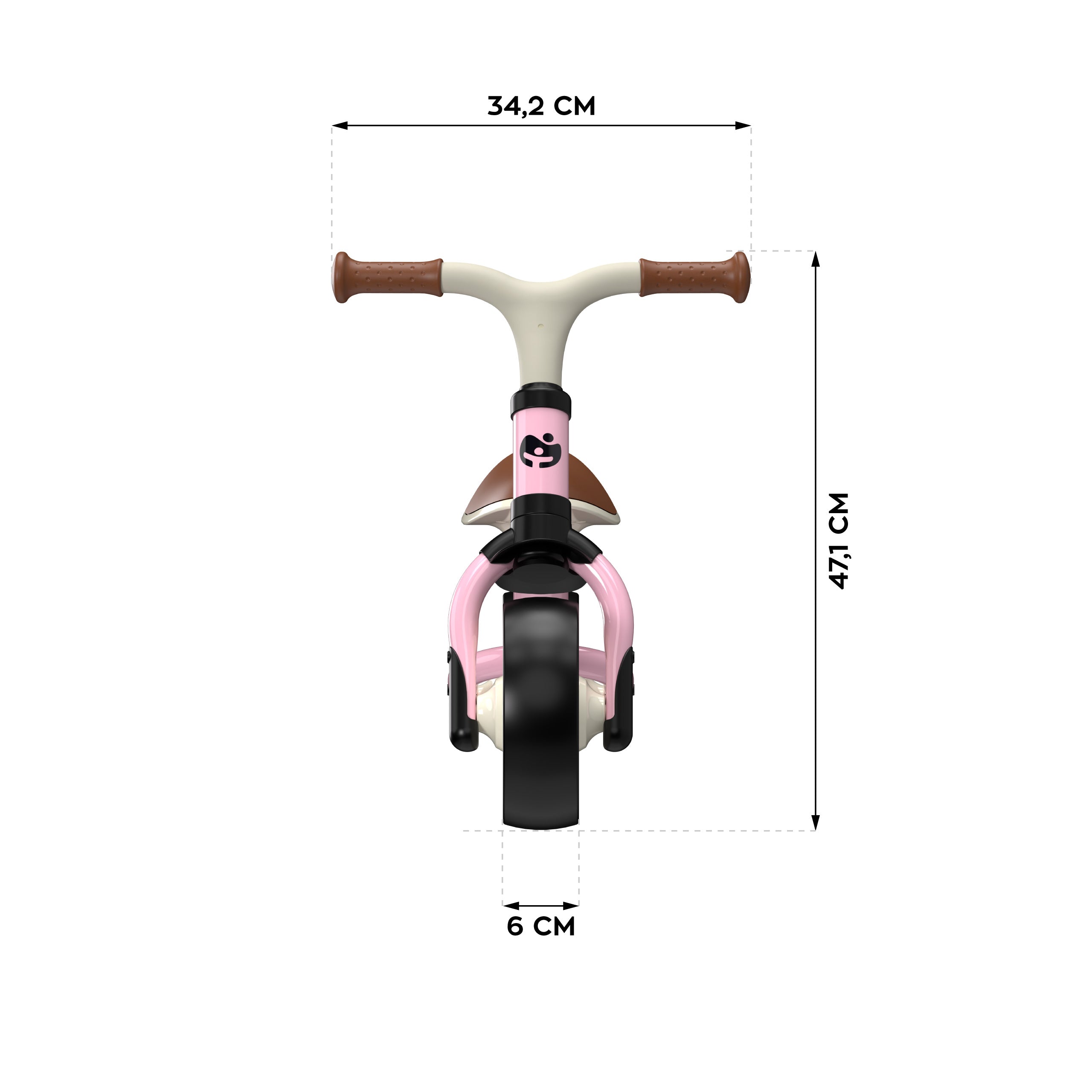 Bicicletta senza pedali Tulano Scout 15 Pink