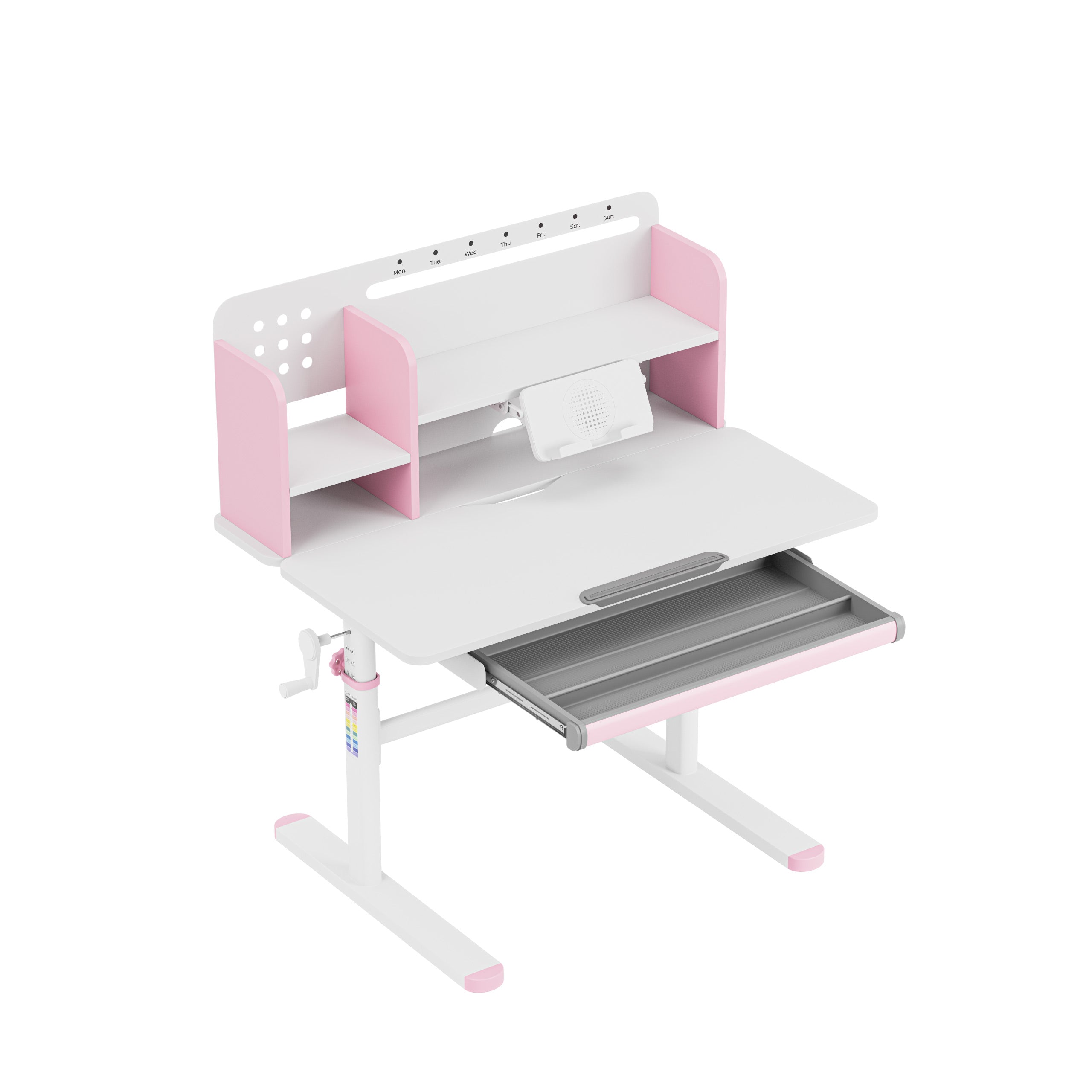 Scrivania ergonomica per bambini Mark Adler Study 5.0 Pink 90 cm