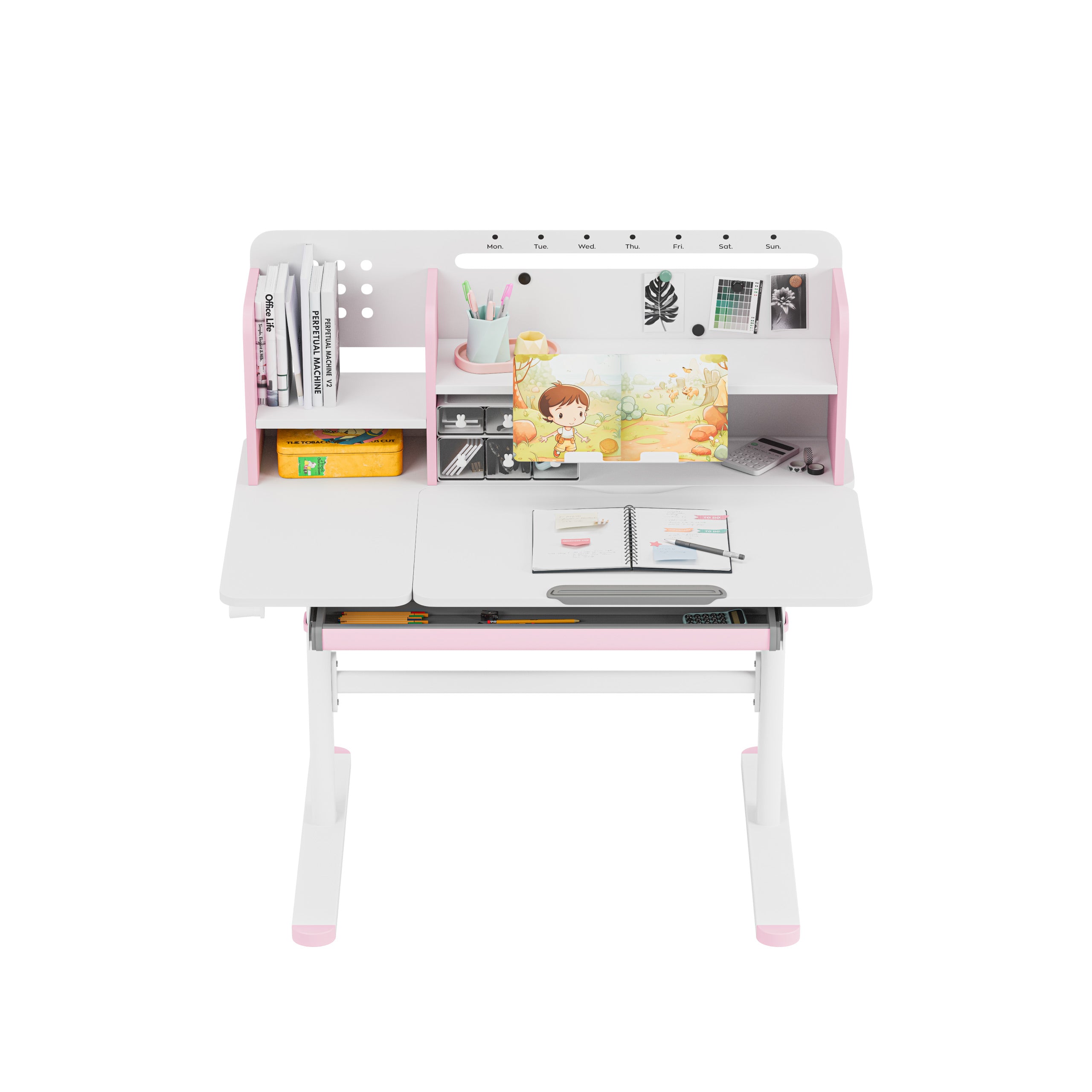 Scrivania per bambini Mark Adler Study 5.7 Pink 100 cm