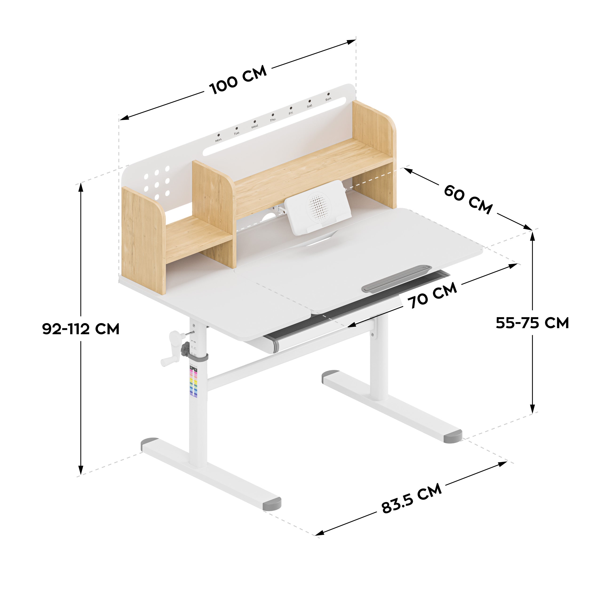 Scrivania per bambini Mark Adler Study 5.7 Wood 100 cm