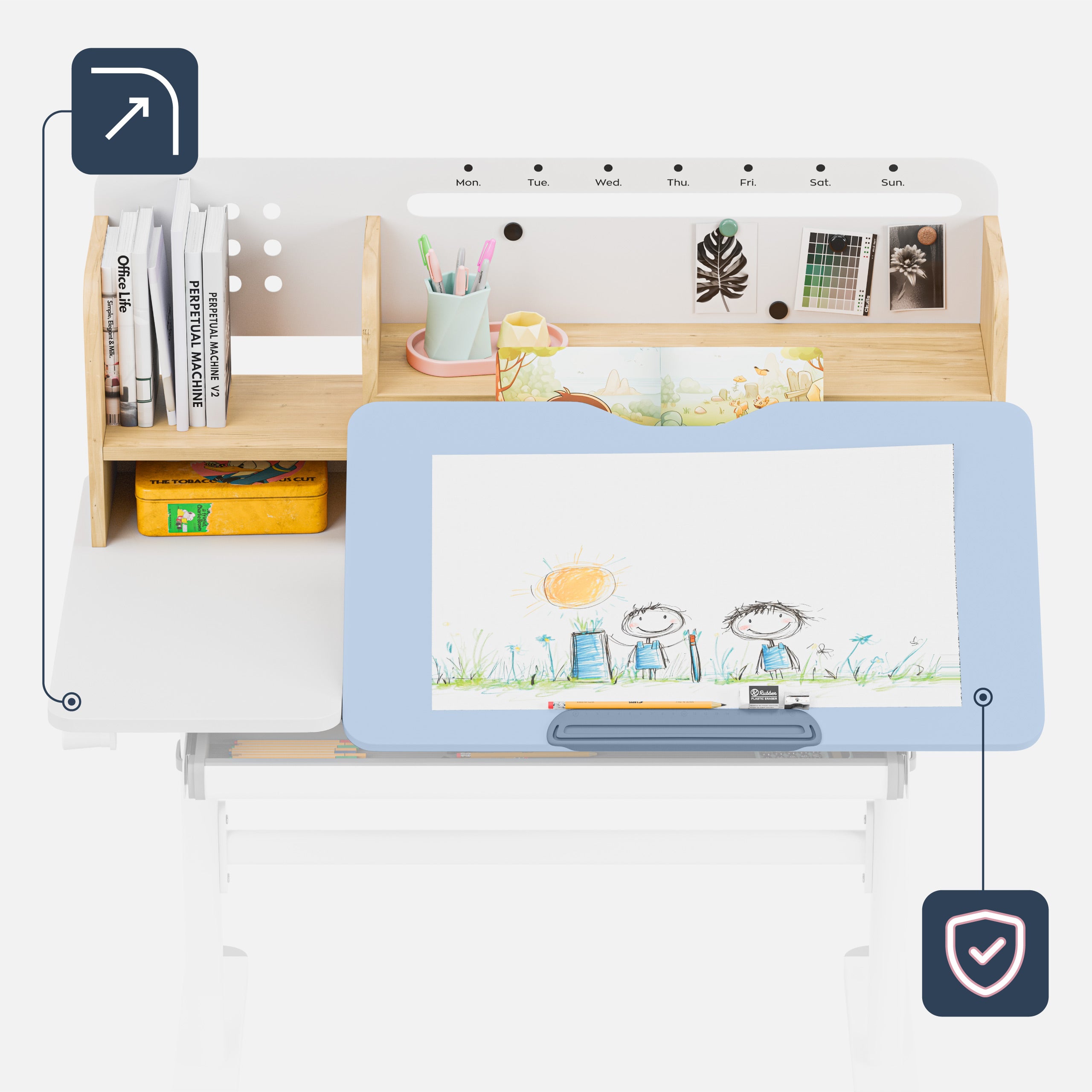 Scrivania per bambini Mark Adler Study 5.7 Wood 100 cm