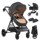 Passeggino multifunzione per bambini 2 in 1 Toledo 35 Black