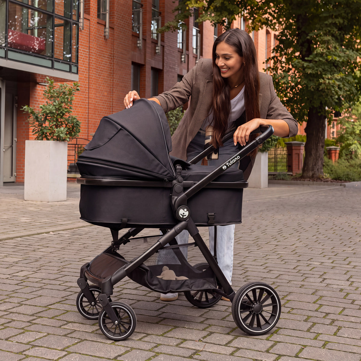 Passeggino multifunzione per bambini 2 in 1 Toledo 35 Black