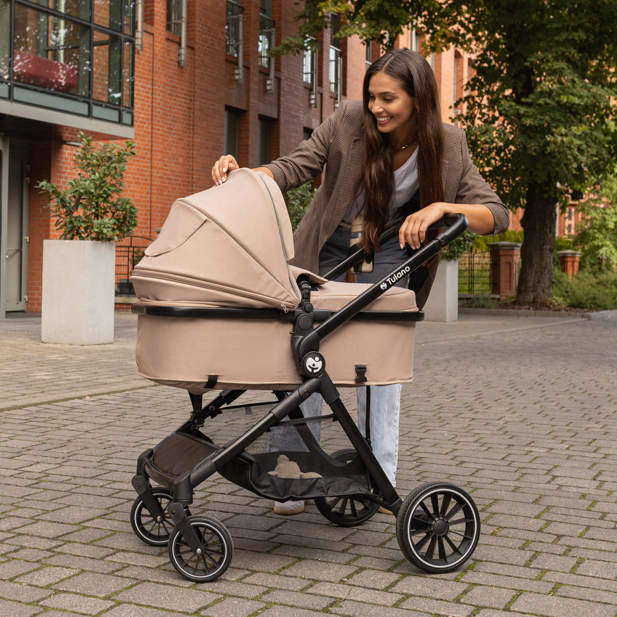 Passeggino multifunzione per bambini 2 in 1 Toledo 35 Taupe