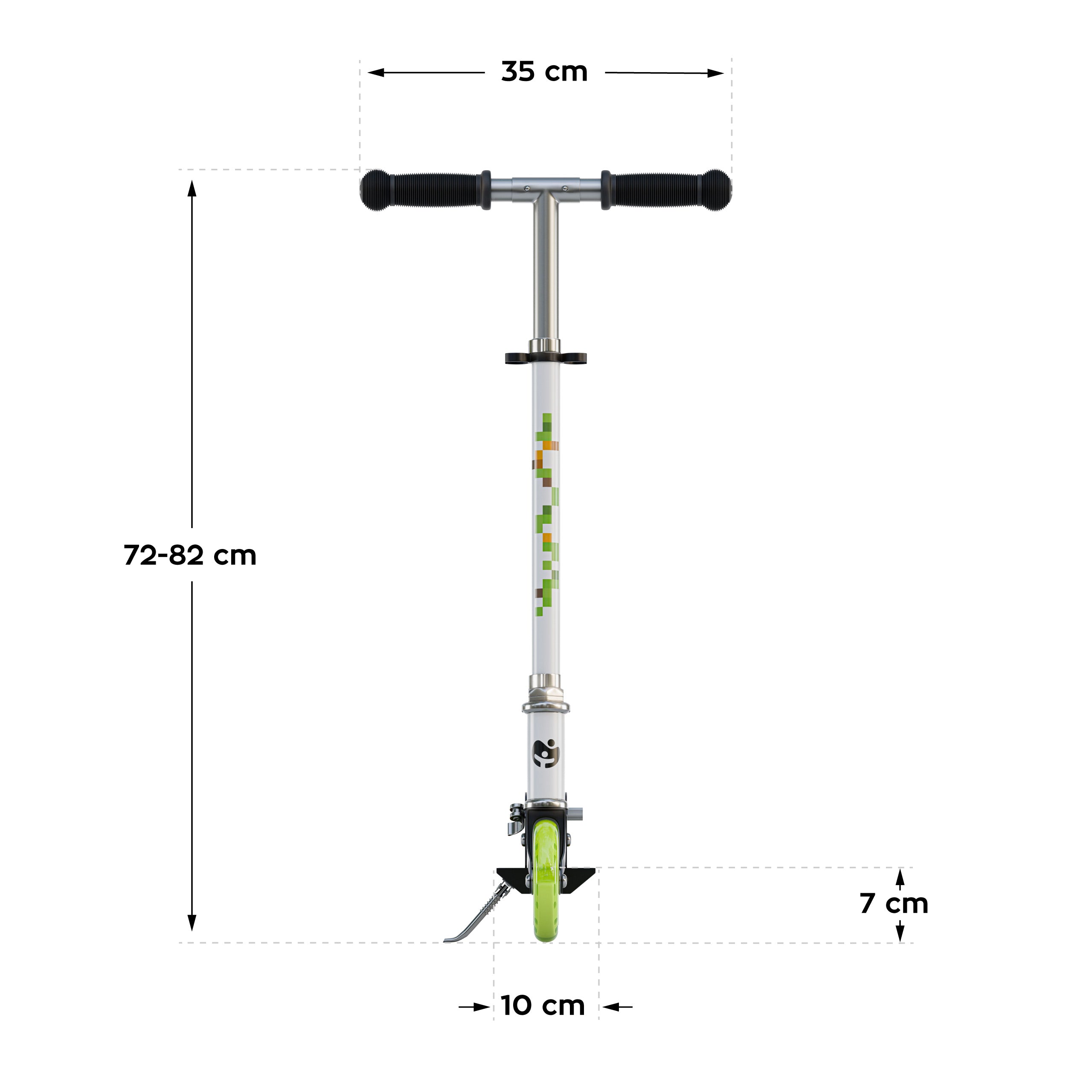 Monopattino per bambini Tulano Zigzag 35 Green