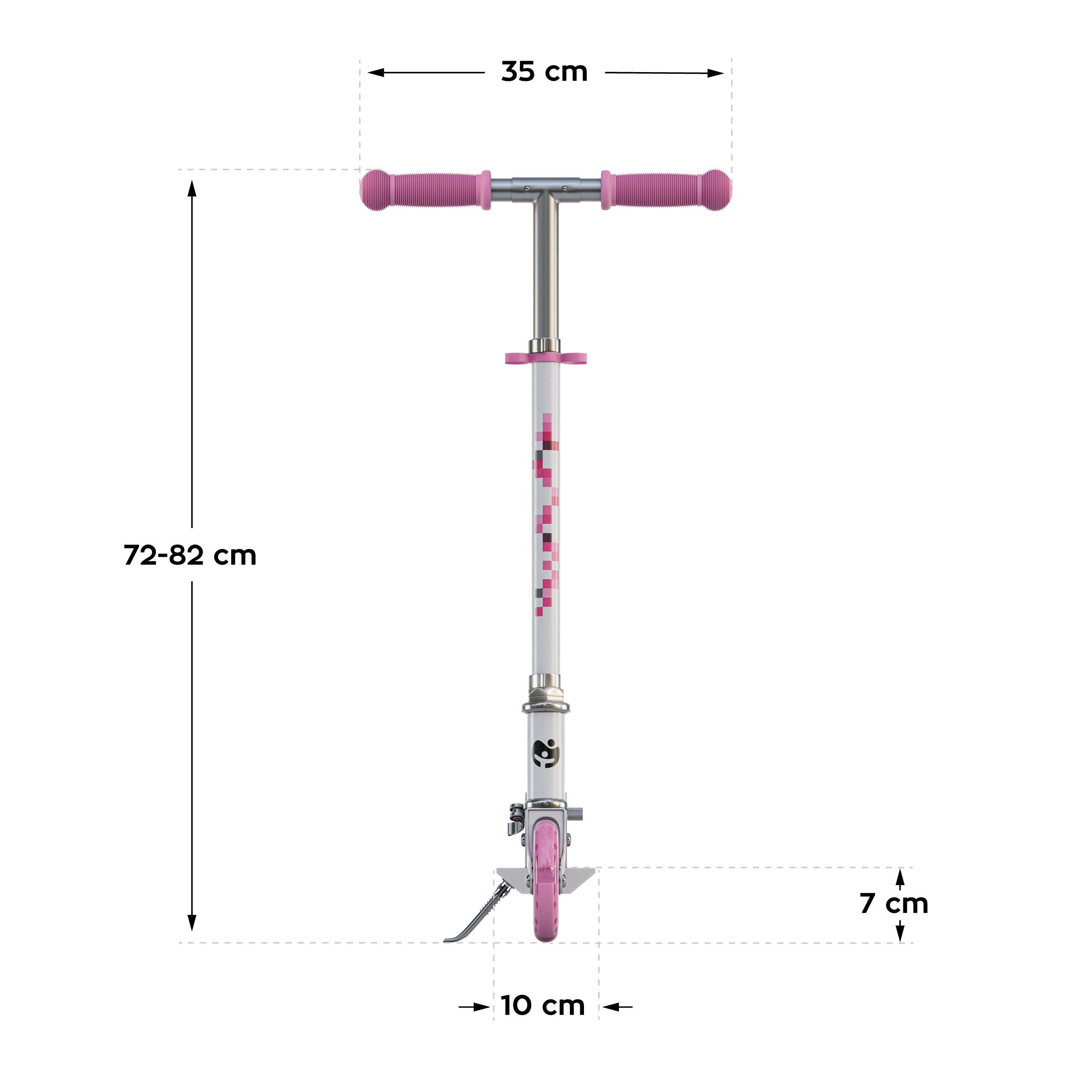Monopattino per bambini Tulano Zigzag 35 Pink