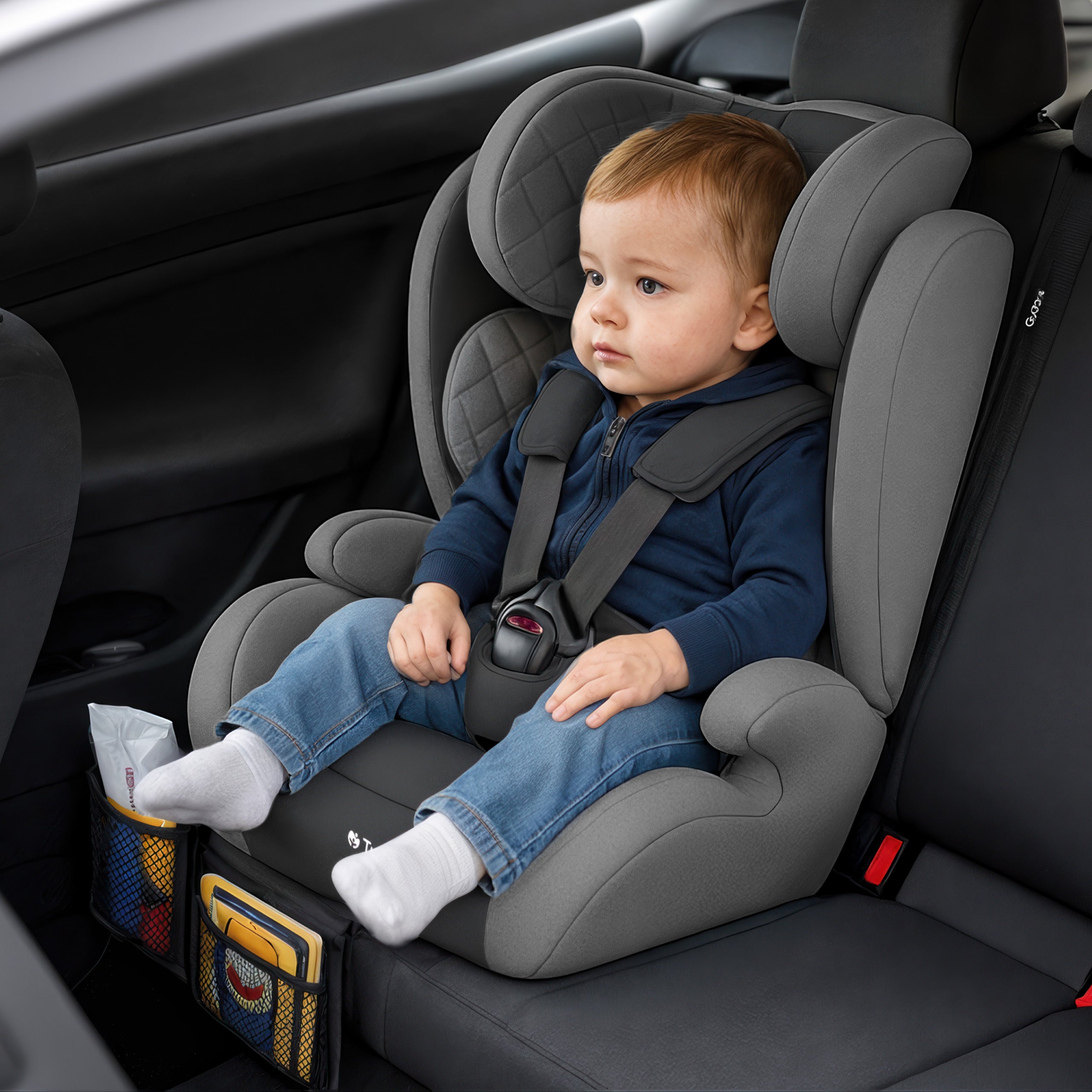 Seggiolino auto Tulano Zooma 25 Grigio - Nero 76-150 cm I-Size