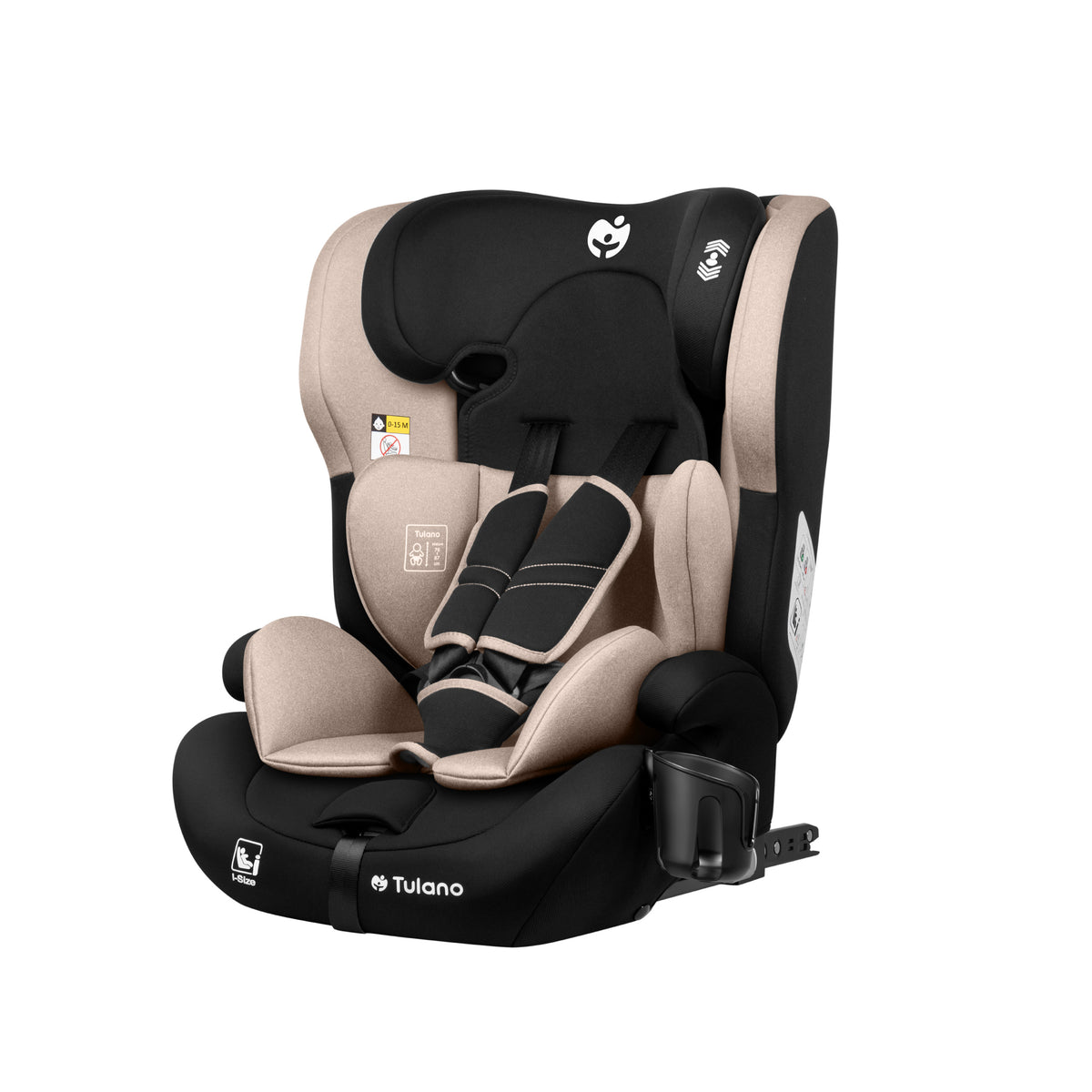 Seggiolino auto per bambini Tulano 76-150 cm Zooma 45 Beige I-Size