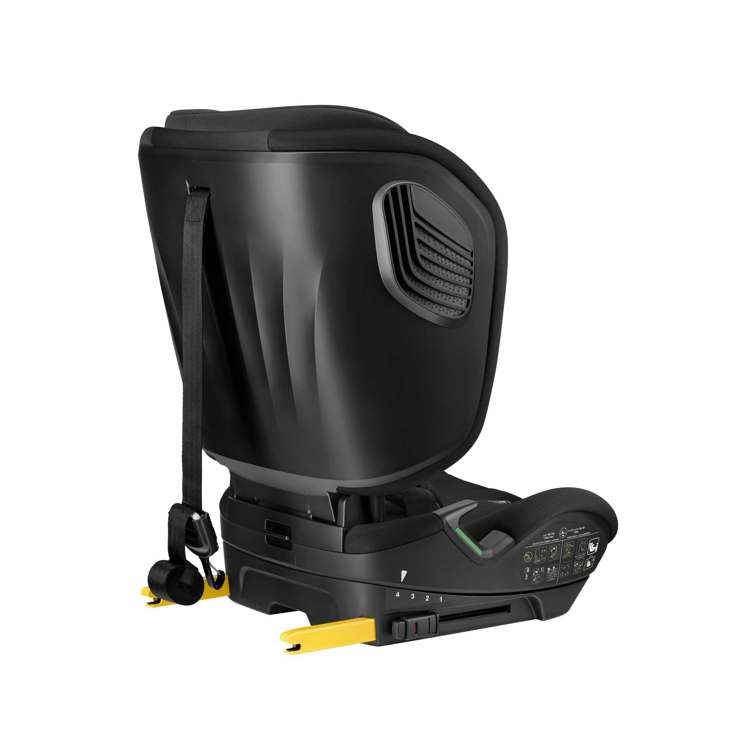Fotelik samochodowy Tulano 76-105 cm Zooma 55 Black-Green