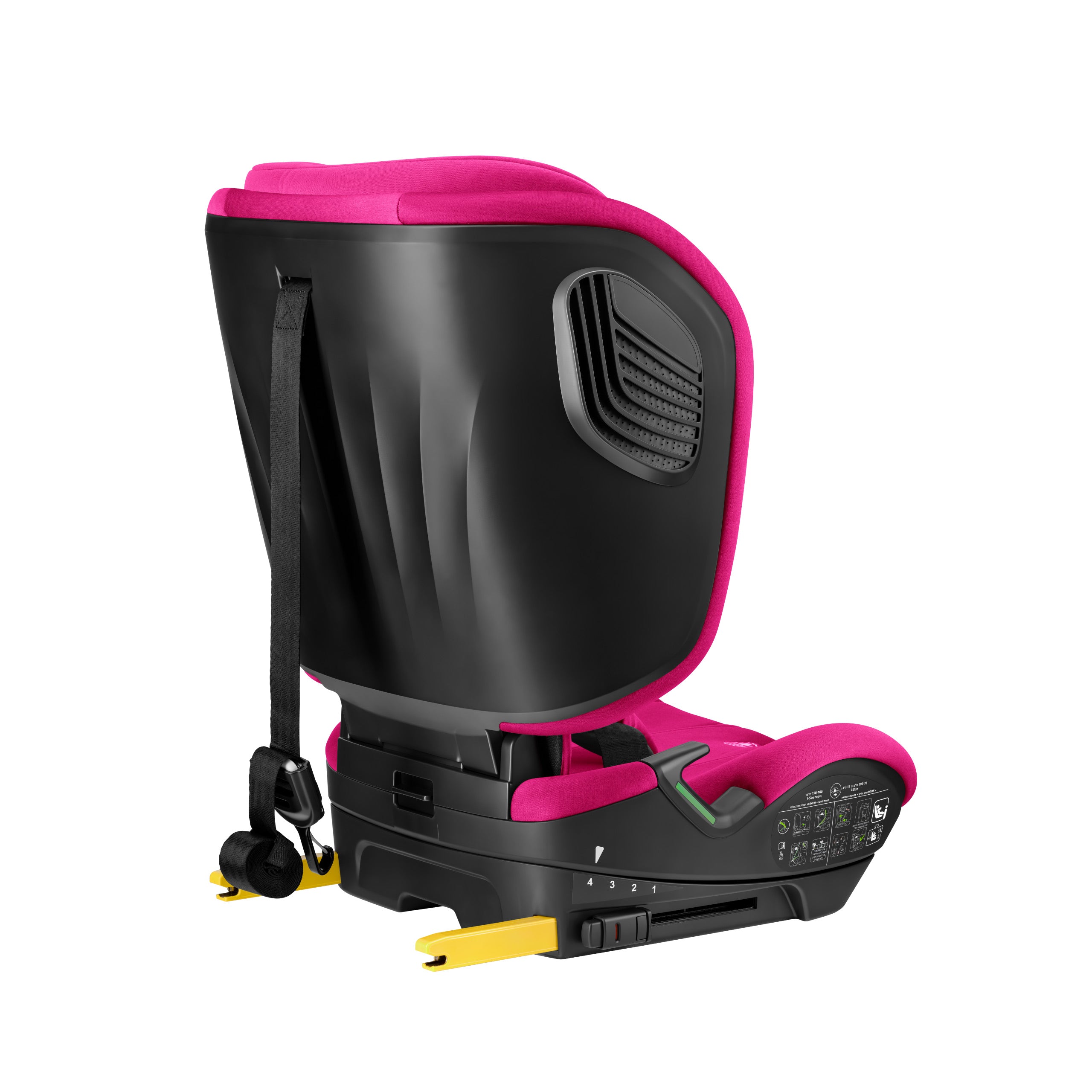 Fotelik samochodowy Tulano 76-105 cm Zooma 55 Crazy Pink